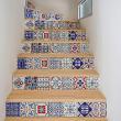 wall decal stair  - Wall decal stair cement tiles emigo x 2 - ambiance-sticker.com