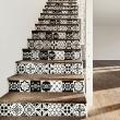 wall decal stair  - Wall decal stair cement tiles luis x 2 - ambiance-sticker.com