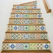 wall decal stair  - Wall decal stair cement tiles sephora x 2 - ambiance-sticker.com
