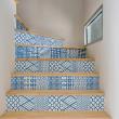 wall decal stair  - Wall stickers stair cement tiles Sven x 2 - ambiance-sticker.com