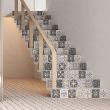 wall decal stair  - Wall decal stair tiles fernando x 2 - ambiance-sticker.com