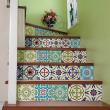 wall decal stair  - Wall decal stair tiles Gigliola x 2 - ambiance-sticker.com