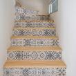 wall decal stair  - Wall stickers stair tiles lora x 2 - ambiance-sticker.com