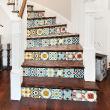 wall decal stair  - Wall stickers stair tiles prissilina x 2 - ambiance-sticker.com