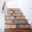 wall decal stair  - Wall decal stair tiles sabrina x 2 - ambiance-sticker.com