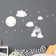 Animals wall decals - Wall decals smiling stars and clouds - ambiance-sticker.com