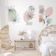 Wall decals design - Wall decals artistic flowers and paint stains - ambiance-sticker.com