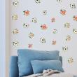 Flower wall decals - Wall decal flower bouquets of roses - ambiance-sticker.com