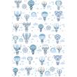 Wall decals for kids - Wall decal stickers frieze child room animals and hot air balloons - ambiance-sticker.com