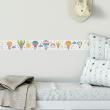 Wall decals for kids - Wall decal stickers frieze child room flying animals friends of the stars - ambiance-sticker.com
