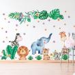 Wall decals for kids - Giant jungle animals stickers - ambiance-sticker.com