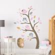 Wall decals for kids - Cute hedgehog and birds stickers wall decal - ambiance-sticker.com