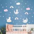 Animals wall decals - Wall decals unicorns cats in the stars - ambiance-sticker.com