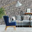 wall decal materials - Wall decal materials stones of the Pyrenees - ambiance-sticker.com