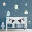 Wall decals for kids - Monster stickers from elsewhere - ambiance-sticker.com
