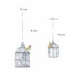 Animals wall decals - Birds in cage drawings wall decals - ambiance-sticker.com