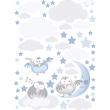 Wall decals for kids - Brds and moon up there in the sky wall decal - ambiance-sticker.com