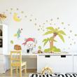 Wall decals for kids - Wall decals pirate bear + 80 stars - ambiance-sticker.com