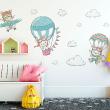 Animals wall decals - Wall decals cubs bear in the air - ambiance-sticker.com