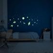 Glow in the dark wall decals - Wall decal Glow in the dark 60 stars and space ship - ambiance-sticker.com