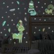 Wall decals for kids - Stickers glow in the dark woodland indian animals - ambiance-sticker.com