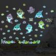 Wall decals for kids - Stickers glow in the dark sea animals sharks and fish friends - ambiance-sticker.com