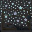 Wall decals for kids - Stickers glow in the dark pink stars - ambiance-sticker.com