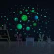 Wall decals for kids - Wall decals glow in the dark solar system planets + 200 stars - ambiance-sticker.com