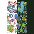 Wall decals for kids - Stickers glow in the dark peces marine fish and shark - ambiance-sticker.com