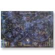 Phosphorescent  wall decals -  Wall decal Glow in the dark planisphere poster H48 x L68 cm - ambiance-sticker.com