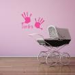 Wall decals Names - Handprints Wall decals Names wall decal - ambiance-sticker.com