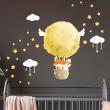 Animals wall stickers - Stickers traveling fox and 80 stars + 100 phosphorescent stars - ambiance-sticker.com
