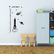 Wall decals for kids - Growth chart Rocket Wall decal - ambiance-sticker.com