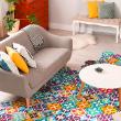 Wall decal cement floor tiles - Wall decal floor tiles agnes  non-slip - ambiance-sticker.com