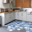 Wall decal cement floor tiles - Wall decal floor tiles alesandro non-slip - ambiance-sticker.com