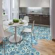 Wall decal floor tiles - Wall stickers floor tiles anéma non-slip - ambiance-sticker.com