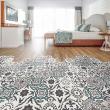 Wall decal cement floor tiles - Wall decal floor tiles solenna non-slip - ambiance-sticker.com
