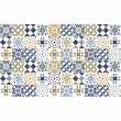 wall decal cement tiles - 60 wall decal cement tiles azulejos picatina - ambiance-sticker.com