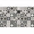 wall decal cement tiles - 60 wall decal cement tiles azulejos unia - ambiance-sticker.com