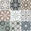 wall decal cement tiles - 9 wall stickers tiles azulejos ariahna - ambiance-sticker.com