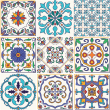 wall decal cement tiles - 9 wall stickers tiles azulejos thiero - ambiance-sticker.com