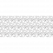 Blackout wall decals - Window sticker retro rectangle pattern - ambiance-sticker.com