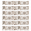 Pack of 6 frieze cement tiles  - Pack of 6 frieze cement tiles Brundino - ambiance-sticker.com