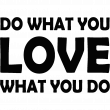 Wall decals with quotes - Wall decal Do what you love - ambiance-sticker.com