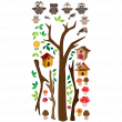 Wall decals for kids - Wall decal owls in the forest - ambiance-sticker.com