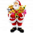 Christmas wall decals - Wall sticker Christmas Santa Claus brings gifts - ambiance-sticker.com