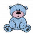 Wall decals for kids - Wall decal teddy bear so cute - ambiance-sticker.com
