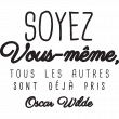 Wall decals with quotes - Wall decal soyez vous même... - ambiance-sticker.com