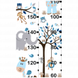 Wall decals for kids - Wall decal child height boy african animals - ambiance-sticker.com