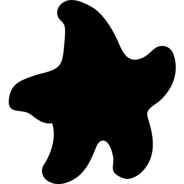 Wall decals Chalckboards - Wall decal Starfish cartoon - ambiance-sticker.com